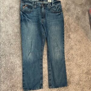 Ariat Blue Relaxed Fit Jeans with Vintage-Inspired Look